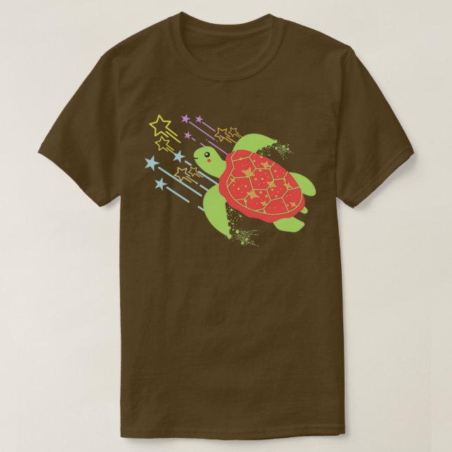 Camiseta Tortuga de estrellas de tiro (Diseño del anverso)
