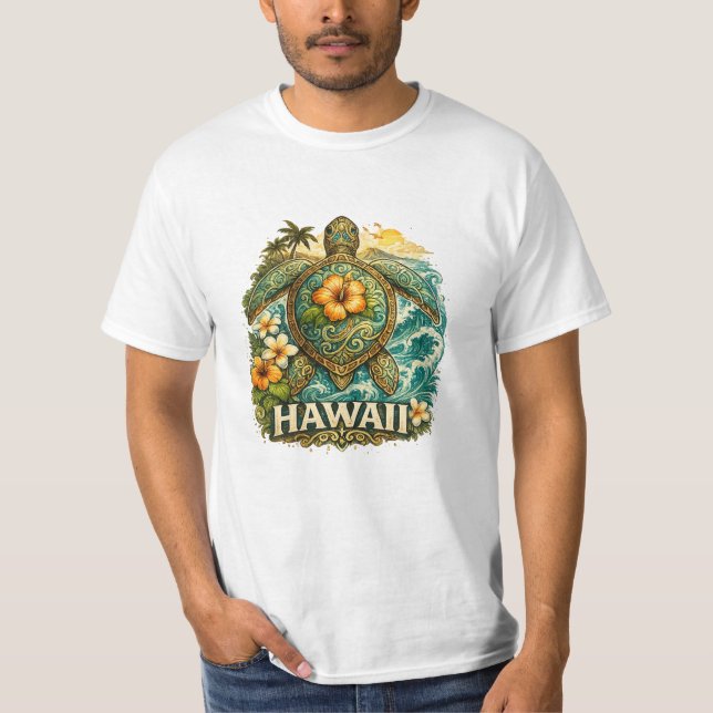 Camiseta Tortuga de Hawái (Anverso)