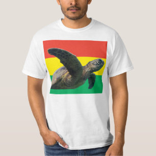 Camiseta Tortuga de Hawaii del reggae de Oahu de la bahía