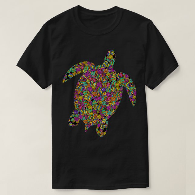 Camiseta Tortuga de huevo para mujeres hombres Día de Pascu (Diseño del anverso)
