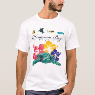 Camiseta Tortuga de las islas de Hawaii de la bahía de