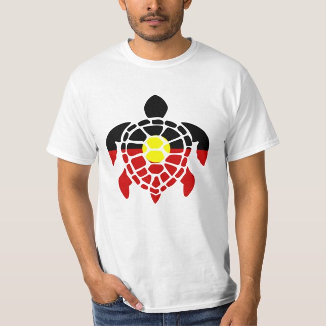 Camiseta Tortuga de mar aborigen australiana (Anverso)