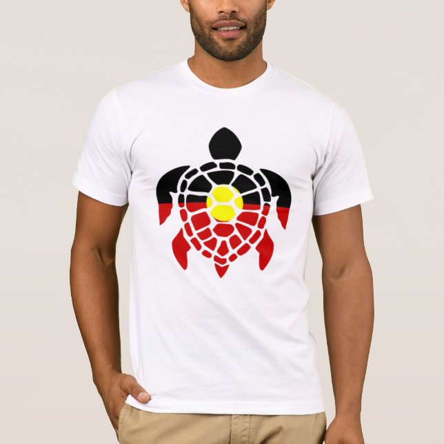 Camiseta Tortuga de mar aborigen australiana (Anverso)