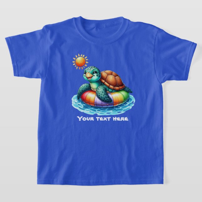 Camiseta Tortuga de mar de personalizable suave (Distribución)