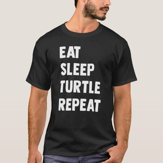 Camiseta Tortuga De Mar Para Hombres Tortoise Cabeza De Log (Anverso)