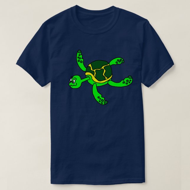 Camiseta Tortuga de mar silvestre (Diseño del anverso)