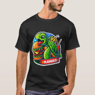 CAMISETA TORTUGA DE MAR VERDE COMER BURGER 3