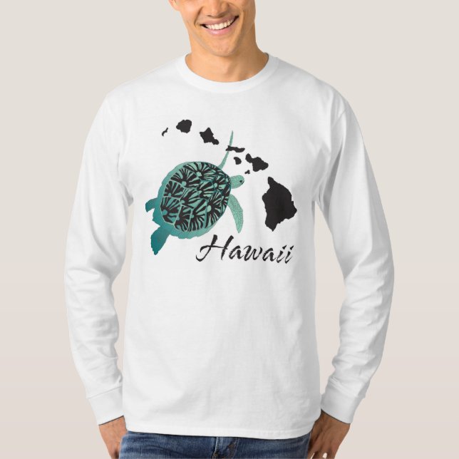 Camiseta Tortuga de mar verde de Hawaii (Anverso)
