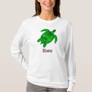 Camiseta Tortuga de mar verde hawaiana
