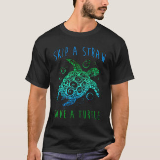 Camiseta Tortuga De Mar Verde Salta Una Paja Salta Una Tort