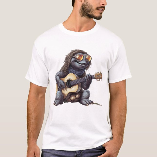 Camiseta Tortuga de pelo largo en las Islas Galápagos (Anverso)