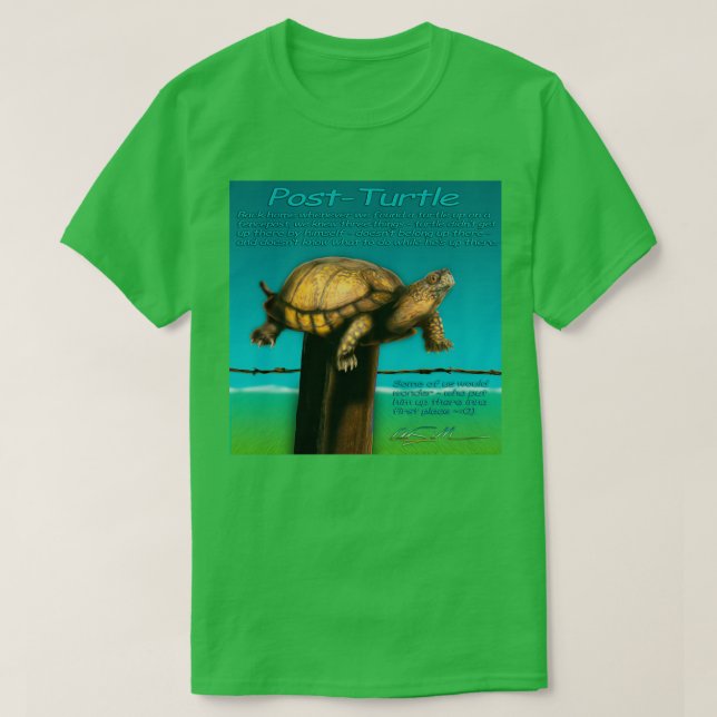 Camiseta Tortuga de posta (Diseño del anverso)