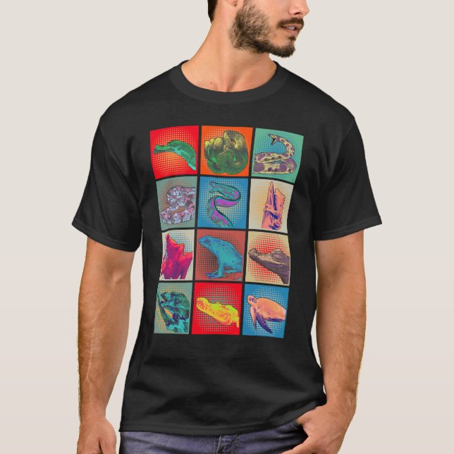 Camiseta Tortuga de rana de serpiente retro (Anverso)