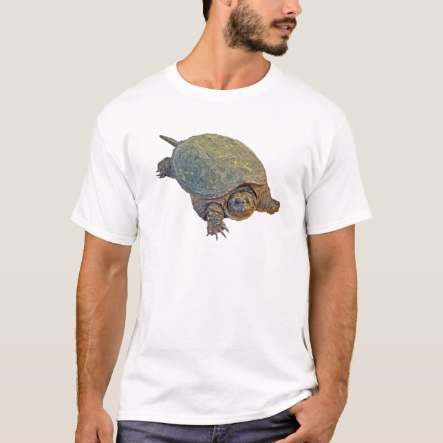 Camiseta Tortuga de rotura común - serpentina del Chelydra (Anverso)