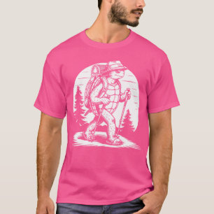 Camiseta Tortuga de senderismo vintage - Divertido avance d