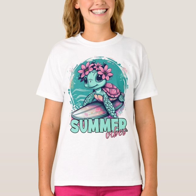 Camiseta Tortuga de surf (Anverso)