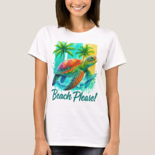 CAMISETA TORTUGA DE VERANO EN EL OCÉANO