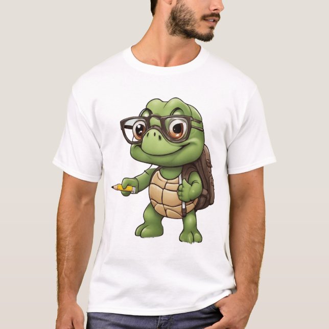 Camiseta Tortuga de vuelta al colegio (Anverso)