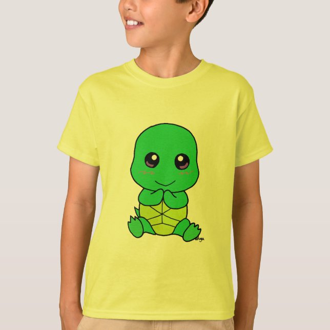 Camiseta Tortuga del bebé (Anverso)
