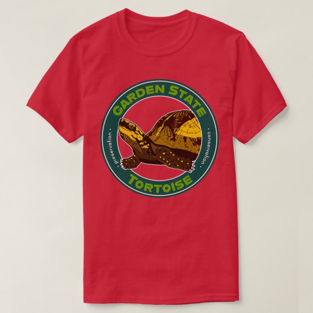 Camiseta Tortuga del estado del jardín Tortoise Flowback Bo (Diseño del anverso)