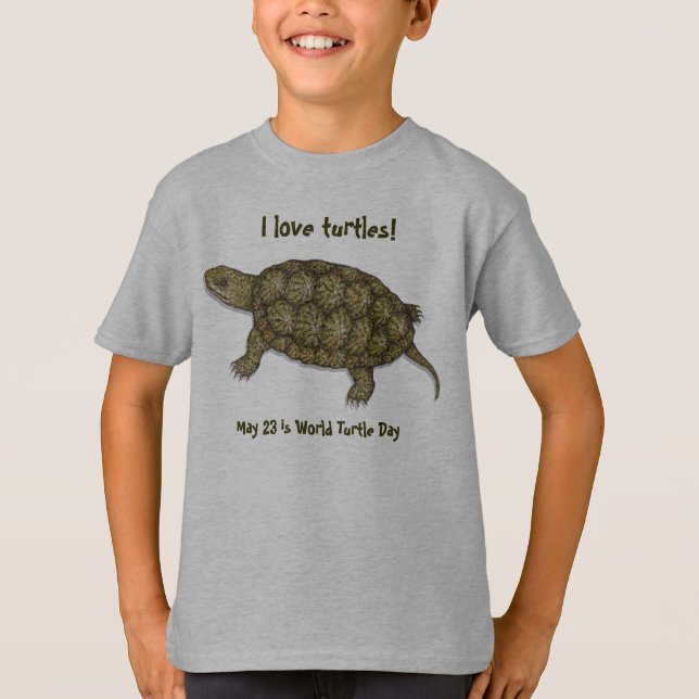 Camiseta Tortuga del estanque occidental (Anverso)