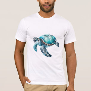 Camiseta Tortuga del océano azul
