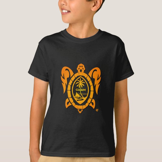 Camiseta tortuga del resplandor solar (Anverso)
