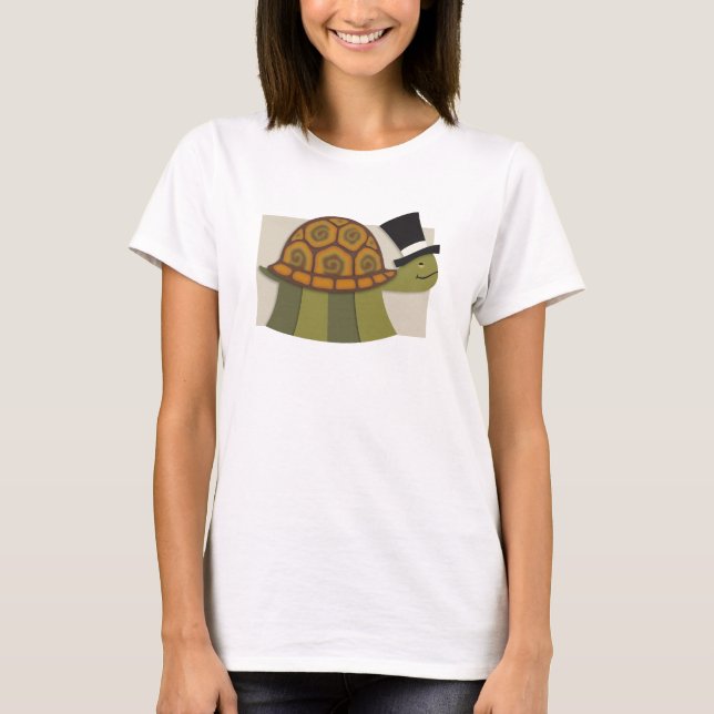 Camiseta Tortuga del sombrero de copa (Anverso)