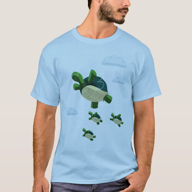Camiseta Tortuga del vuelo (Anverso)