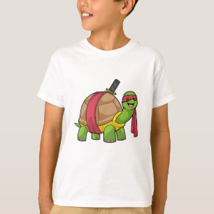 Camiseta Tortuga en artes marciales con espada