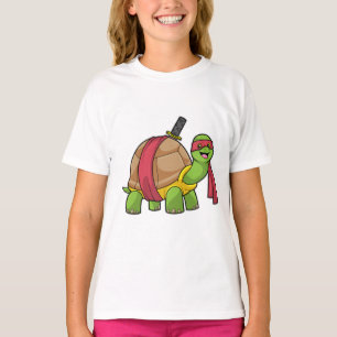 Camiseta Tortuga en artes marciales con espada