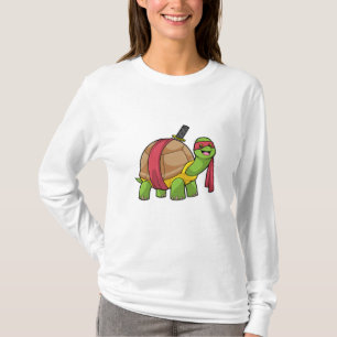 Camiseta Tortuga en artes marciales con espada