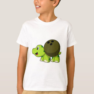 Camiseta Tortuga en el Bowling con bolas
