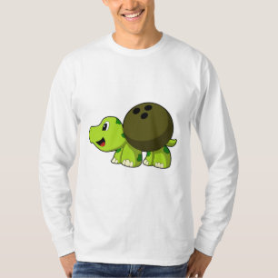 Camiseta Tortuga en el Bowling con bolas