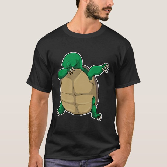 Camiseta Tortuga en Hip Hop Dance Dab (Anverso)