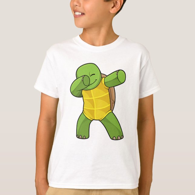 Camiseta Tortuga en Hip Hop Dance Dab (Anverso)