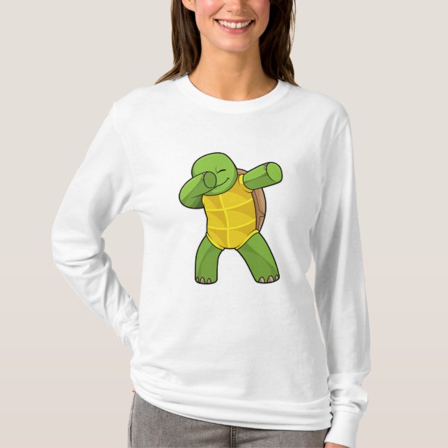 Camiseta Tortuga en Hip Hop Dance Dab (Anverso)