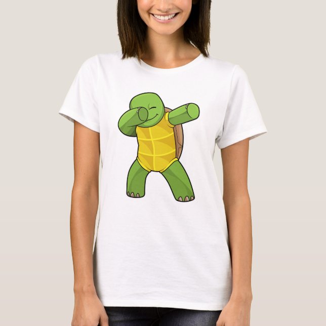 Camiseta Tortuga en Hip Hop Dance Dab (Anverso)