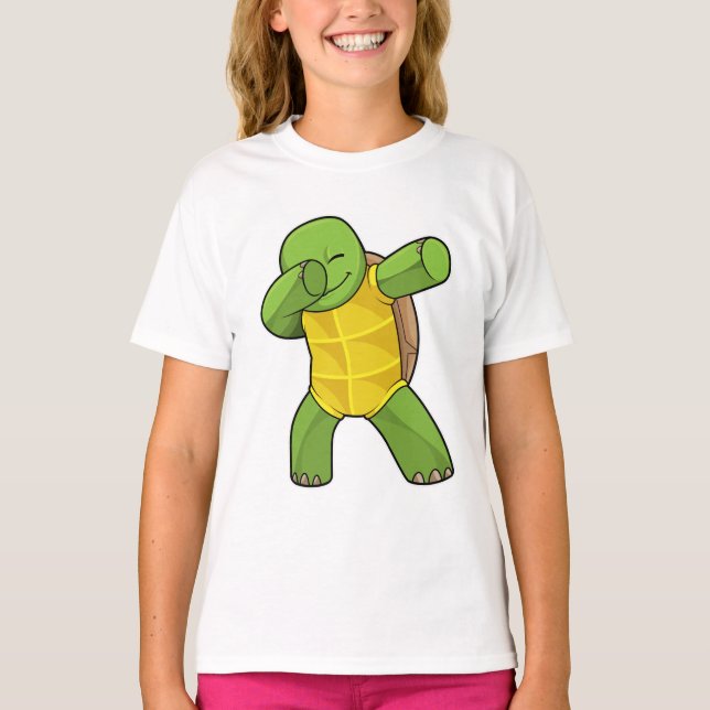 Camiseta Tortuga en Hip Hop Dance Dab (Anverso)