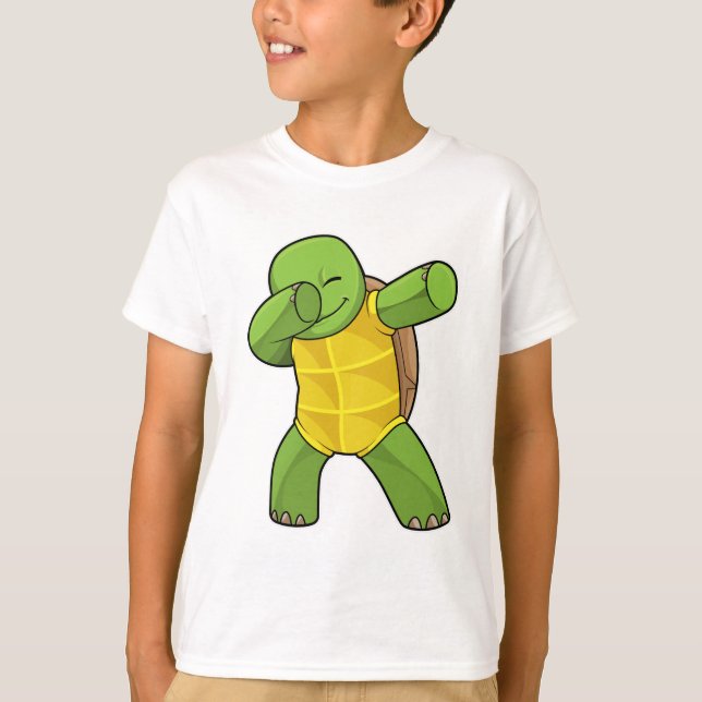 Camiseta Tortuga en Hip Hop Dance Dab (Anverso)