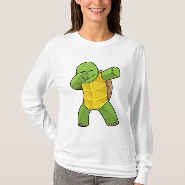 Camiseta Tortuga en Hip Hop Dance Dab (Anverso)