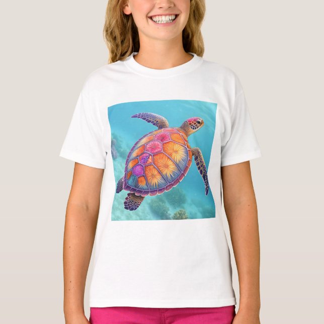 Camiseta Tortuga encantadora (Anverso)