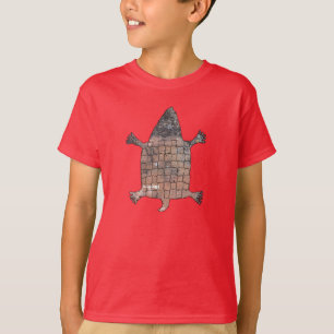 Camiseta Tortuga estilizada - Diseño de alfarería de fibras