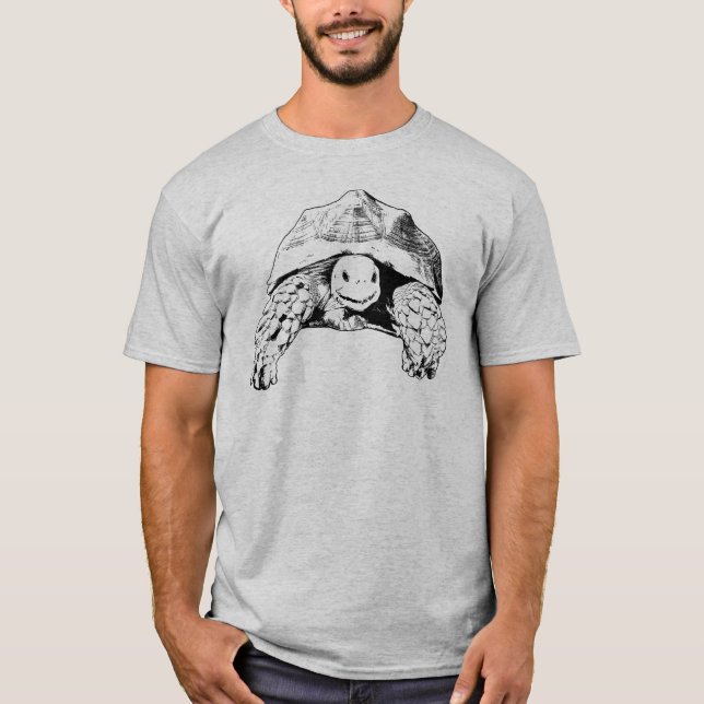 Camiseta Tortuga estimulada africana de la tortuga de (Anverso)