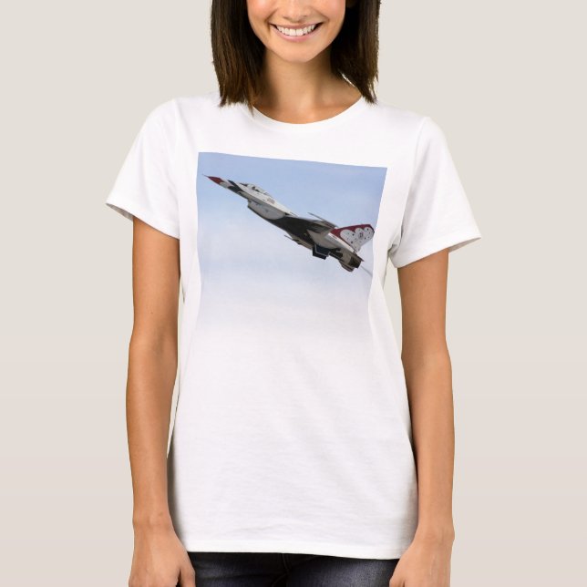 Camiseta Tortuga F-16 en vuelo (Anverso)