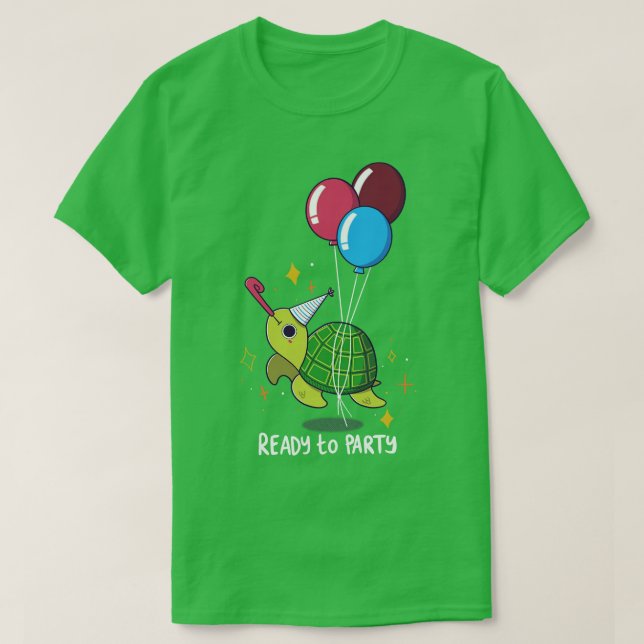 Camiseta Tortuga fiesta (Diseño del anverso)