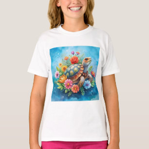 Camiseta Tortuga floral