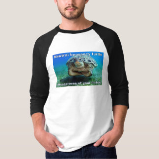 Camiseta tortuga flotante neutra / humor scuba
