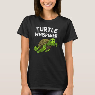 Camiseta Tortuga Graciosa Para Hombres Mujeres Mar Agua De 