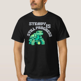 Camiseta Tortuga Gráfica de Progreso Fijo| Tranquilo